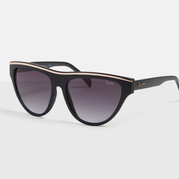 Quay Flight Risk Sunglasses for Women Black Gold Sunglasses Glam Summer main image 9